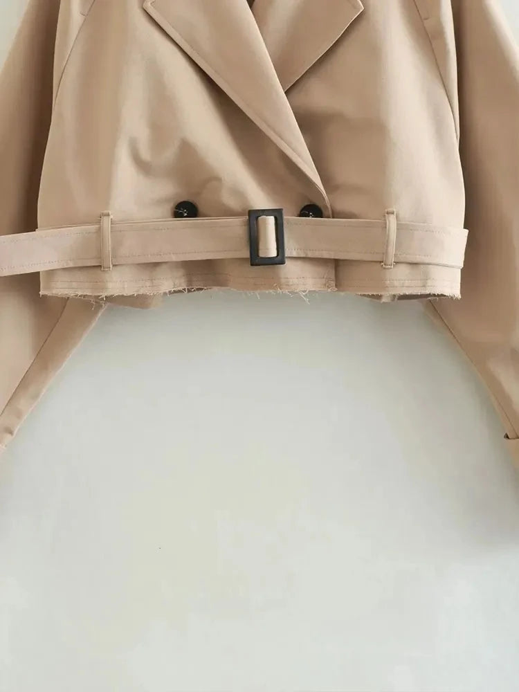 Cropped Trench Spring Jacket