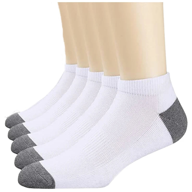 5Pairs Breathable Cotton Sports Stockings Men Bamboo Fiber Autumn and Winter Men Socks Sweat Absorption Deodorant Business Sox