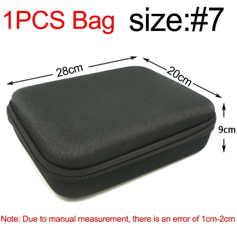 Tool Storage Bag Earphone Data Oval Square Rectangle Cable Organizer Bags Mini Zipper Pouch Tech Gadgets Portable Charger U Disk