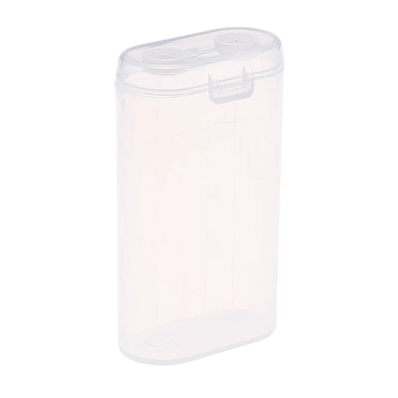 1PC 18650 Battery Portable Waterproof Clear Holder Storage Box Transparent Plastic Safety Case for 2 Sections 18650 Wholesale