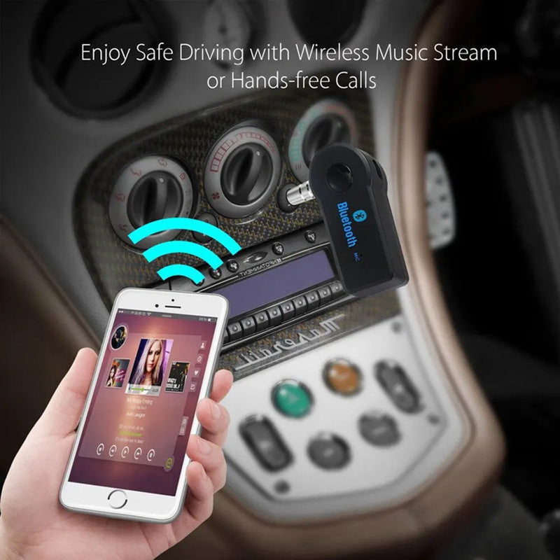 Aux Car Bluetooth 5.0 Receiver 3.5mm 3.5 AUX Jack Stereo Music Audio Car Transmitter Speaker Amplifier Wireless Adapter with Mic