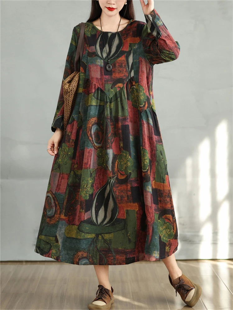 Floral Dresses 2024 Women Casual