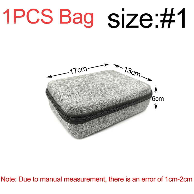 Tool Storage Bag Earphone Data Oval Square Rectangle Cable Organizer Bags Mini Zipper Pouch Tech Gadgets Portable Charger U Disk