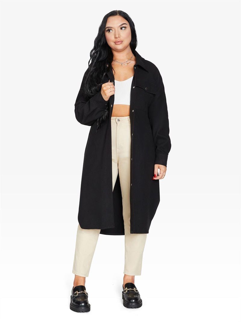 Oversized Longline Shacket