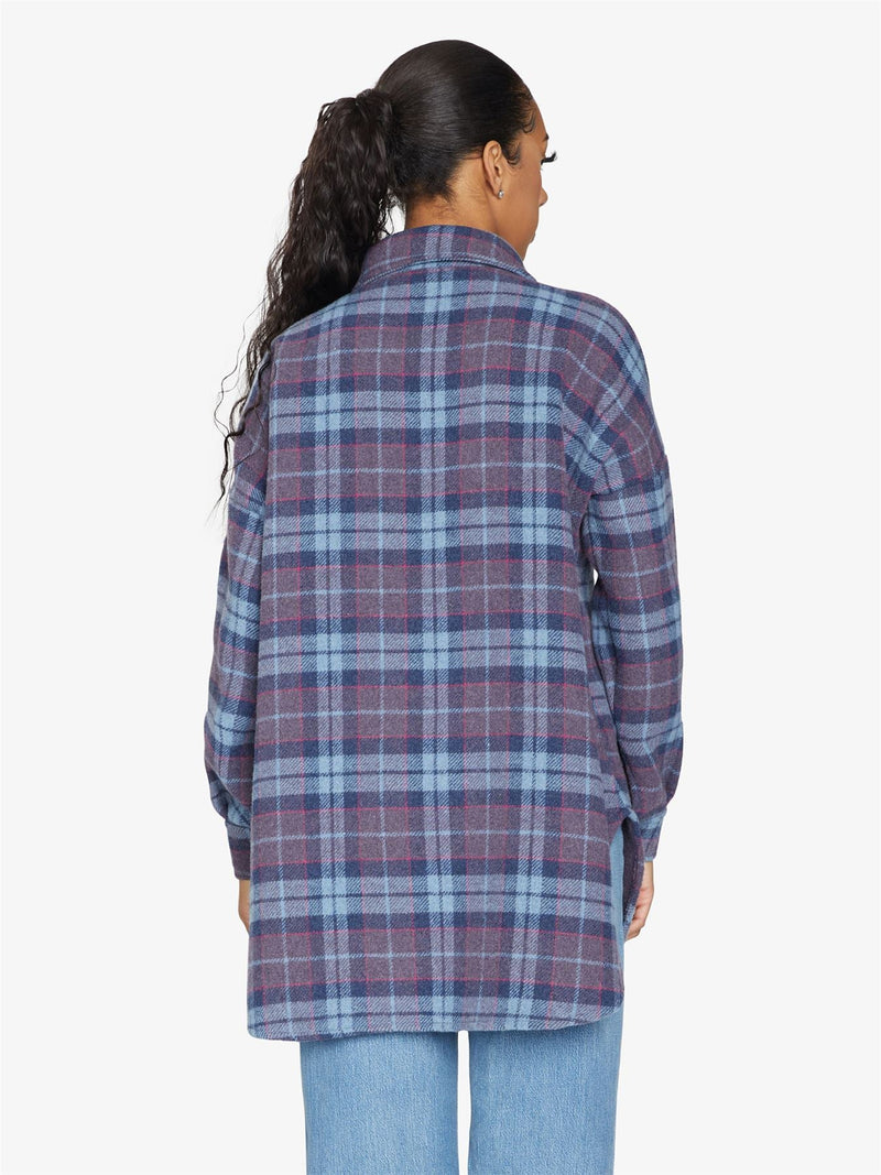 Oversized Nova Check Wool Blend Shacket