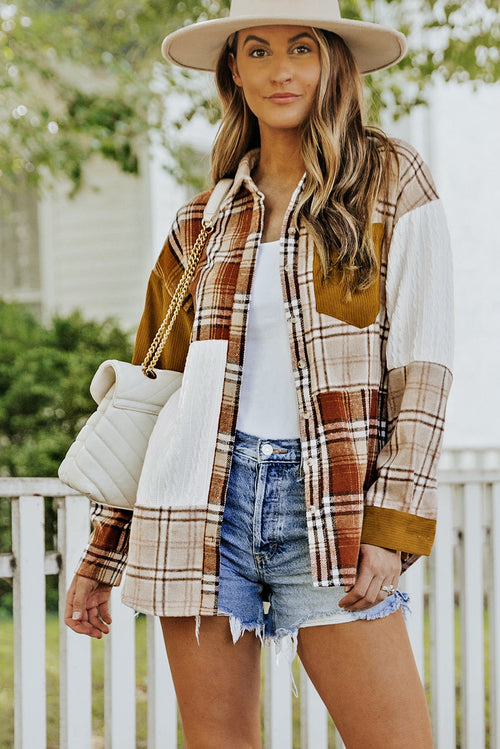 Plaid Pocket Shirt Jacket