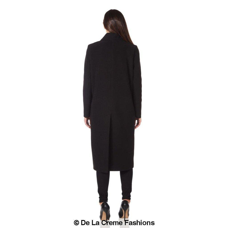 De La Creme - Womens Faux Wool Wrap Coat