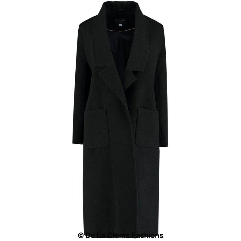 De La Creme - Womens Faux Wool Wrap Coat