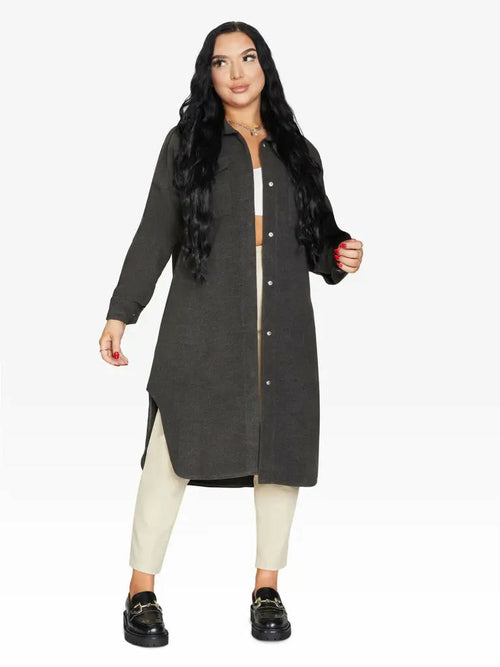 Oversized Longline Shacket