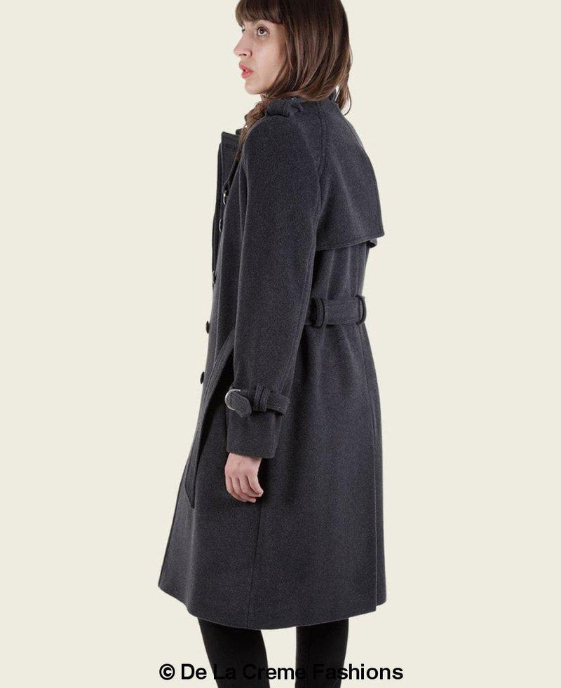 VENTURA - Tailored Stylish Collarless Trench Coat