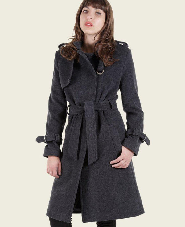 VENTURA - Tailored Stylish Collarless Trench Coat